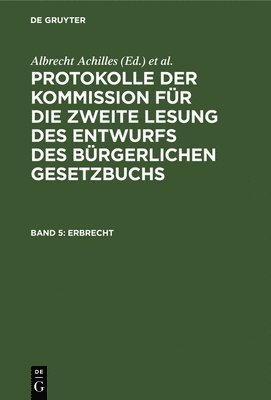 Albrecht Achilles, Albert Gebhard, Peter Spahn - Erbrecht, Inbunden
