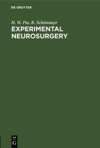 bokomslag Experimental Neurosurgery