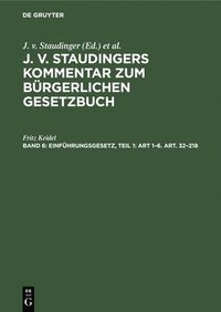 bokomslag Einführungsgesetz, Teil 1: Art 1-6. Art. 32-218