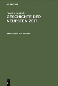 bokomslag Von 1815 Bis 1848
