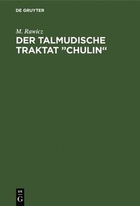 bokomslag Der talmudische Traktat &quot;Chulin&quot;