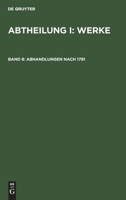 Abhandlungen Nach 1781 1