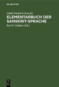 bokomslag Elementarbuch Der Sanskrit-Sprache