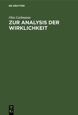 bokomslag Zur Analysis Der Wirklichkeit