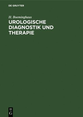 Urologische Diagnostik Und Therapie 1