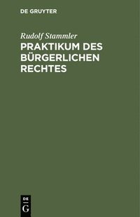 bokomslag Praktikum Des Brgerlichen Rechtes