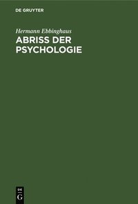 bokomslag Abriss Der Psychologie