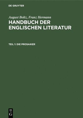 August Boltz, Franz Hermann - Prosaiker, Inbunden