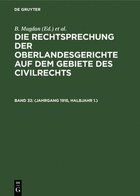 B Mugdan, R Falkmann - (Jahrgang 1916, Halbjahr 1.), Inbunden