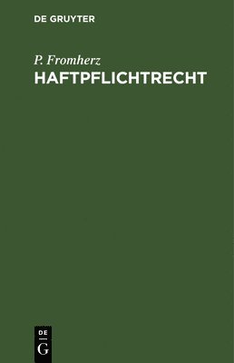 bokomslag Haftpflichtrecht