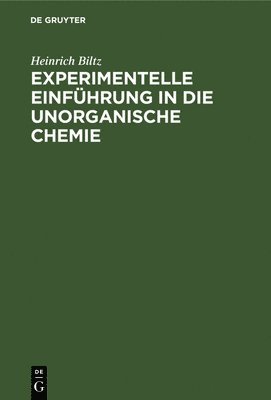 bokomslag Experimentelle Einführung in Die Unorganische Chemie