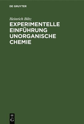 bokomslag Experimentelle Einführung Unorganische Chemie