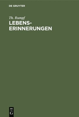 Lebenserinnerungen 1