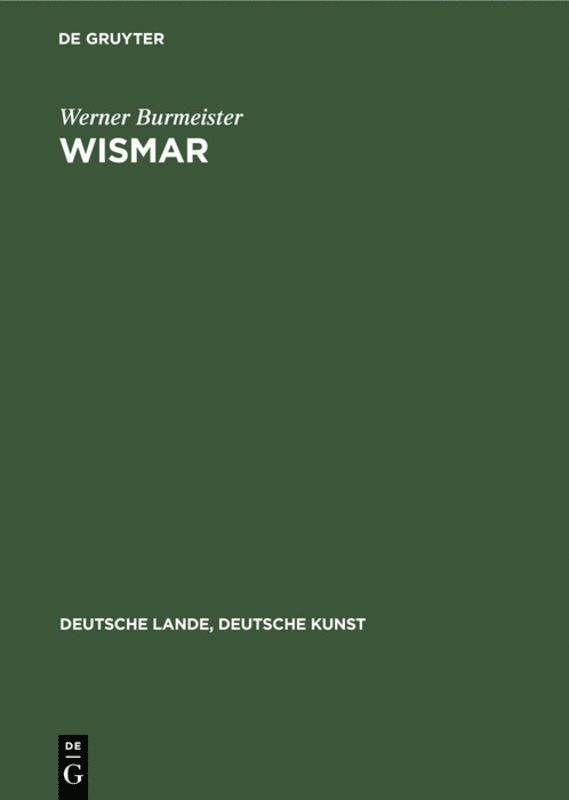 Werner Burmeister - Wismar, Inbunden
