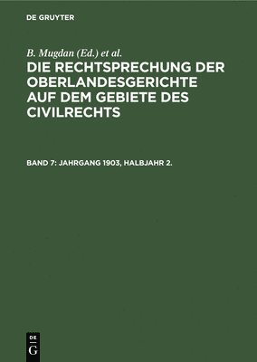 bokomslag Jahrgang 1903, Halbjahr 2.