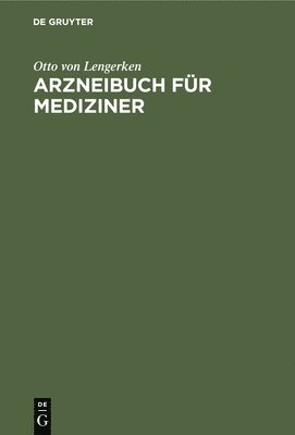 bokomslag Arzneibuch Fr Mediziner