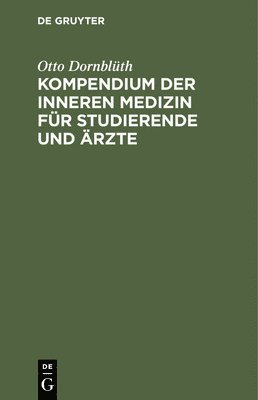 bokomslag Kompendium Der Inneren Medizin Fr Studierende Und rzte