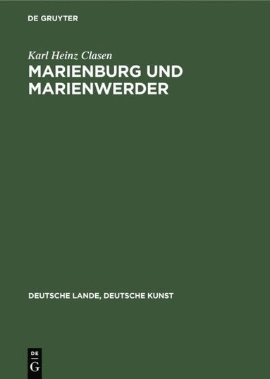 bokomslag Marienburg Und Marienwerder