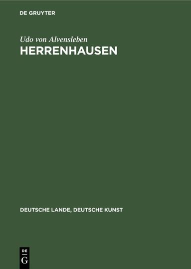 Udo von Alvensleben - Herrenhausen, Inbunden