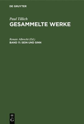 Renate Albrecht - Sein Und Sinn, Inbunden