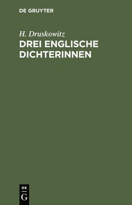 bokomslag Drei Englische Dichterinnen