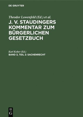 Karl Kober - Sachenrecht, Inbunden