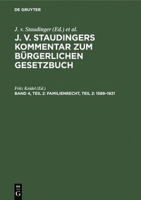 bokomslag Familienrecht, Teil 2: 1589-1921