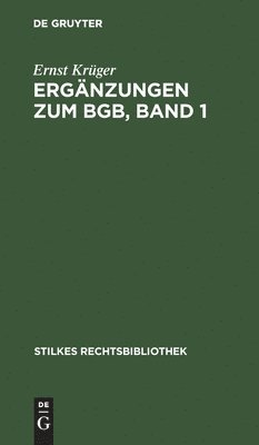 Ergänzungen zum BGB, Band 1