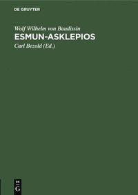 bokomslag Esmun-Asklepios