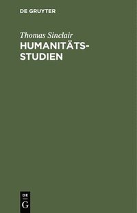 bokomslag Humanitätsstudien