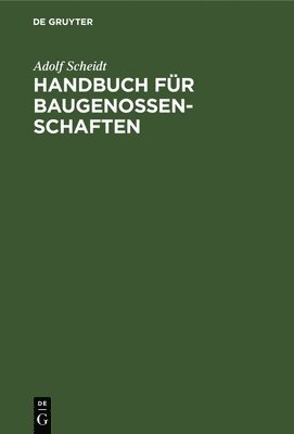 Handbuch Fr Baugenossenschaften 1
