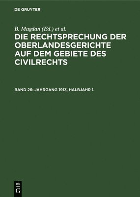 bokomslag Jahrgang 1913, Halbjahr 1.