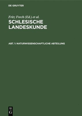 Fritz Frech - Naturwissenschaftliche Abteilung, Inbunden