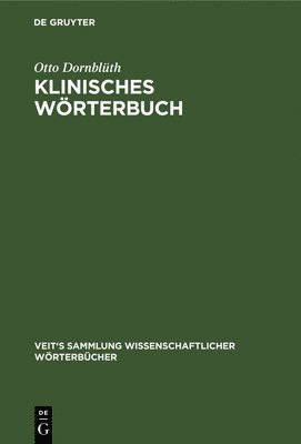 bokomslag Klinisches Wrterbuch