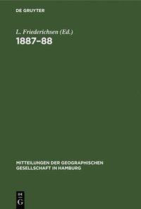 bokomslag Mitteilungen Der Geographischen Gesellschaft in Hamburg 1887-88
