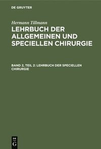 bokomslag Lehrbuch Der Speciellen Chirurgie