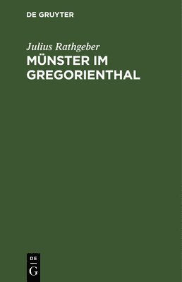 bokomslag Mnster im Gregorienthal