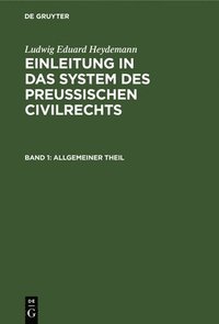 bokomslag Allgemeiner Theil
