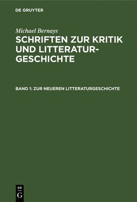 bokomslag Zur Neueren Litteraturgeschichte