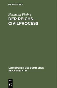 bokomslag Der Reichs-Civilproce