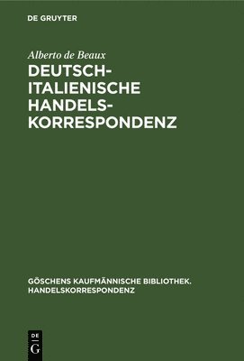 bokomslag Deutsch-Italienische Handelskorrespondenz