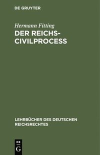 bokomslag Reichs-Civilproceß