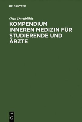 bokomslag Kompendium Inneren Medizin Fr Studierende Und rzte