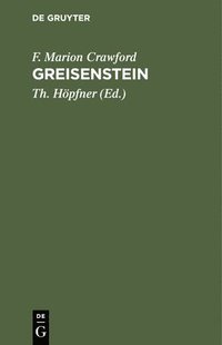 bokomslag Greisenstein