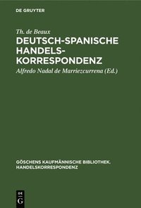 bokomslag Deutsch-Spanische Handelskorrespondenz