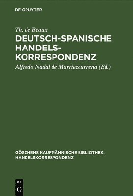 bokomslag Deutsch-Spanische Handelskorrespondenz