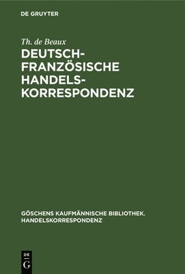 bokomslag Deutsch-Franzsische Handelskorrespondenz