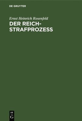 bokomslag Der Reich-Strafprozeß