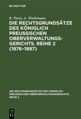 K Parey, A Wiedemann - 1876-1887, Inbunden