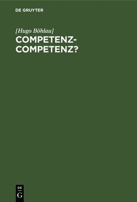 bokomslag Competenz-Competenz?